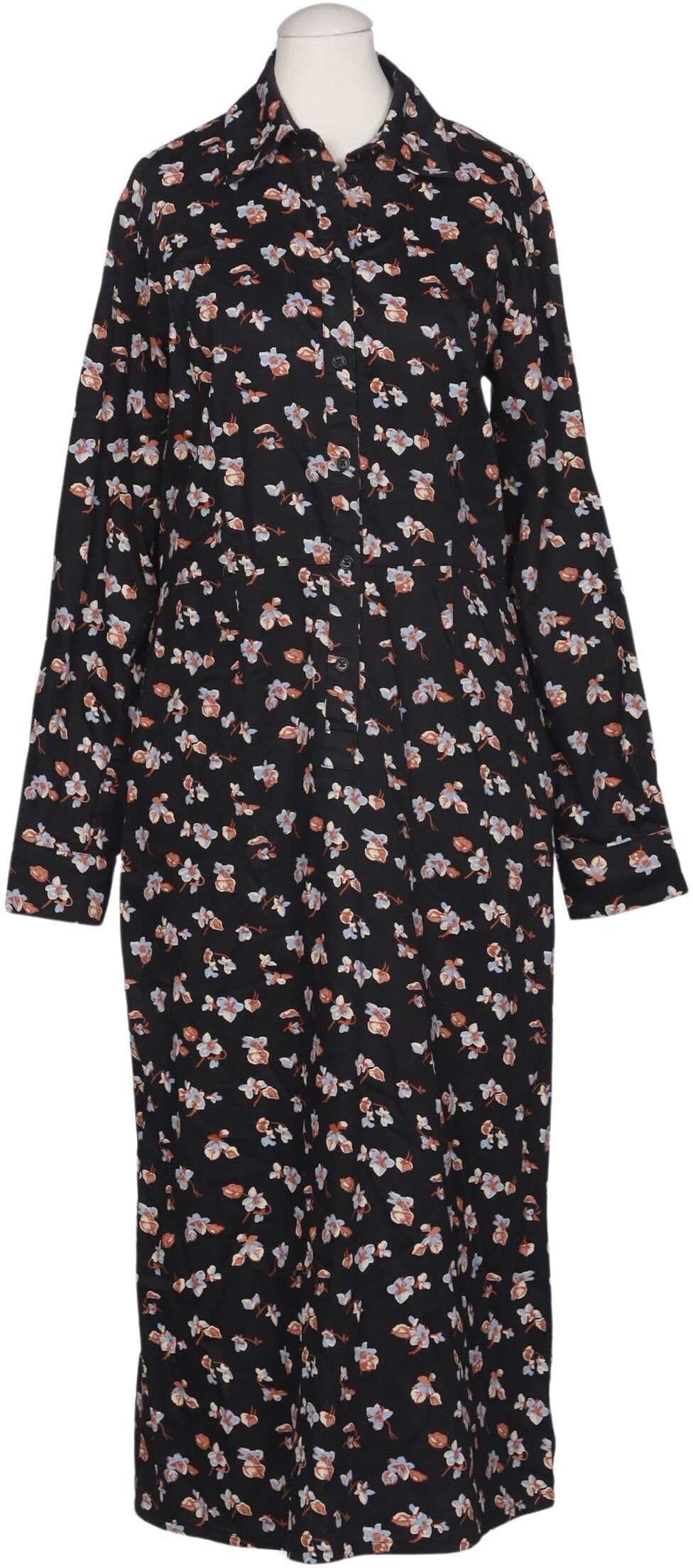 People Tree Damen Kleid, Schwarz, Gr. M (UK 10), Baumwolle - Second Hand