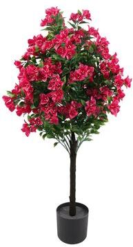 Greensmart Dekor Artificial Bougainvillea Plant in black pot for Outdoor Decor 47 In - 32x32