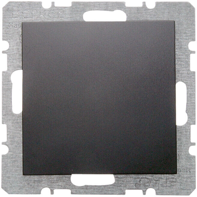 Berker Cache aveugle anthracite mat avec pièce centrale 6710091606 (6710091606)