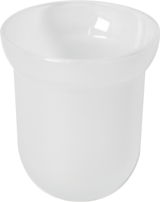 Bravat Ersatz Tropfschale 119201 für WC-Garnitur, Glas satiniert