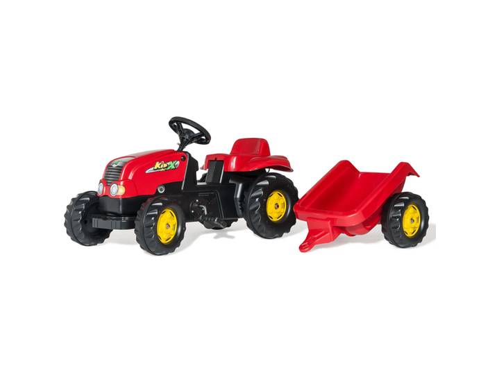 RollyKid X mit Anhänger Rolly Toys Rot Kunststoff