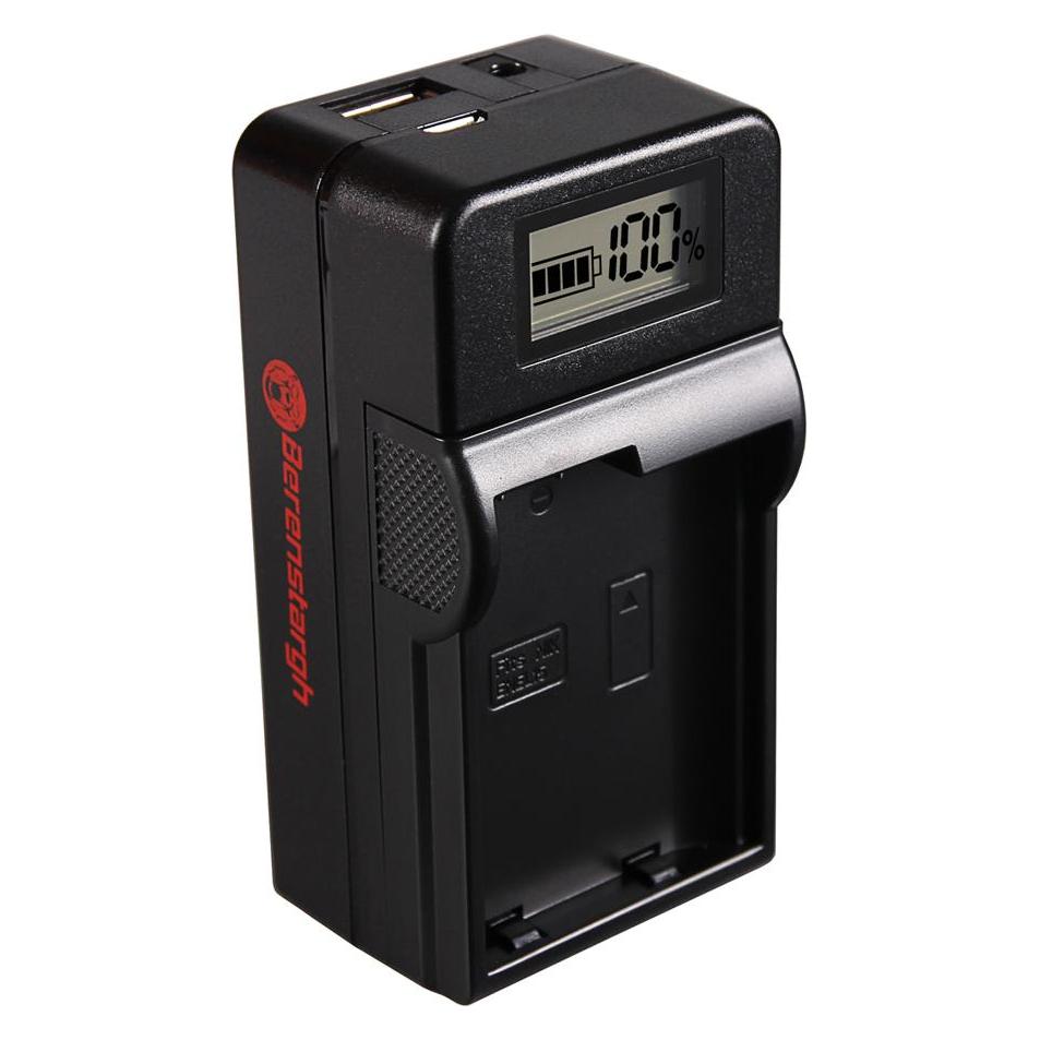 Berenstargh Synchron USB Ladegerät f. Nikon EN-EL15 1 V1 EN-EL15 D600 D610 D7000 D7100 D800 D8000 (Kamera Akku Ladegerät) (61064049)