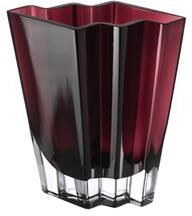 "Majestic Gifts Inc. Chevron Vase, Amethyst-9"" Height-"
