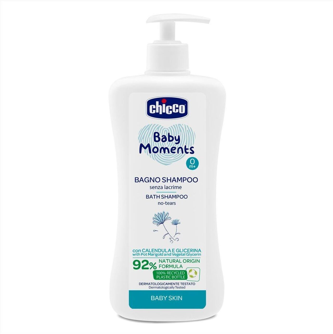 Bagnoschiuma bimbo Chicco 00010591000000 BABY MOMENTS 2 in 1 shampoo n