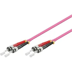 Danicom Glasfaserkabel ST-ST OM4 Duplex Patchkabel – 3 Meter (3 m), Netzwerkkabel
