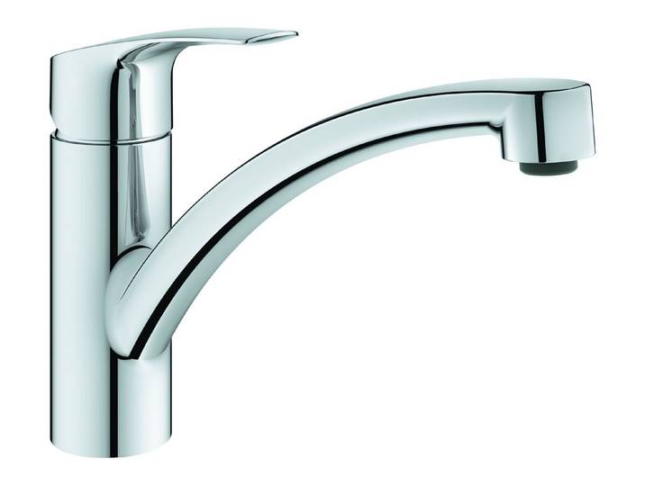 Grohe Küchenarmatur Eurosmart Einhand mit Energie-Spar-Funktion flacher Auslauf - Chrom