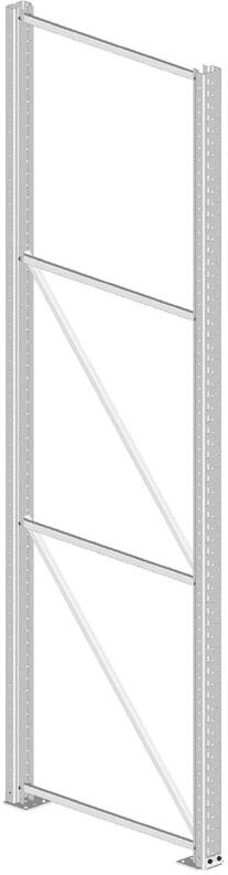 META Rám paletového regálu, výška 4400 mm, hloubka 1100 mm