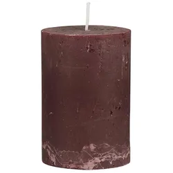 IB Laursen Rustikale Kerze Stumpenkerze Ø 6,8 cm, Höhe 10, Ø 6.8 cm, rot