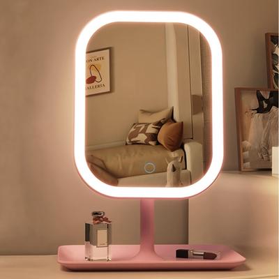 Fusion Finds Rechargeable LED Makeup Mirror With Touch Control, 3 Light Modes & Adjustable Brightness white