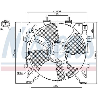 NISSENS Lüfter, Motorkühlung 85045 für ACURA