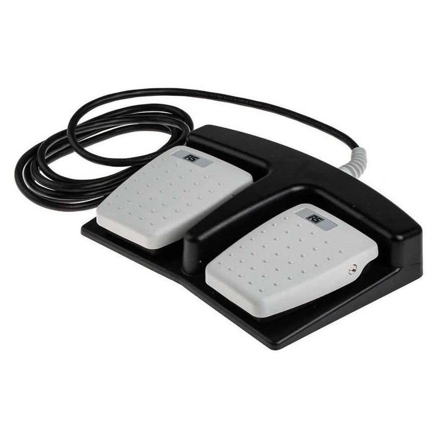 RS PRO IPX7 Double pedal footswitch 2 x SPNO (8086992)