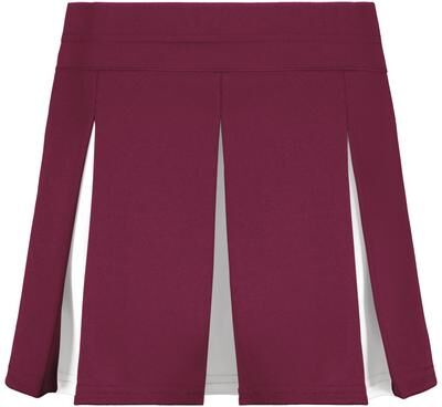 Augusta Sportswear 9116 Athletic Girls Liberty Skirt in Maroon/White size Small   Polyester
