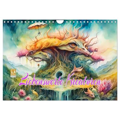 Liebenswerte Kreaturen (Wandkalender 2026 DIN A4 quer), CALVENDO Monatskalender