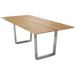 MASSIVHOLZTISCH Dagmar 8 200x75x100 Esszimmertisch Wildeiche geölt