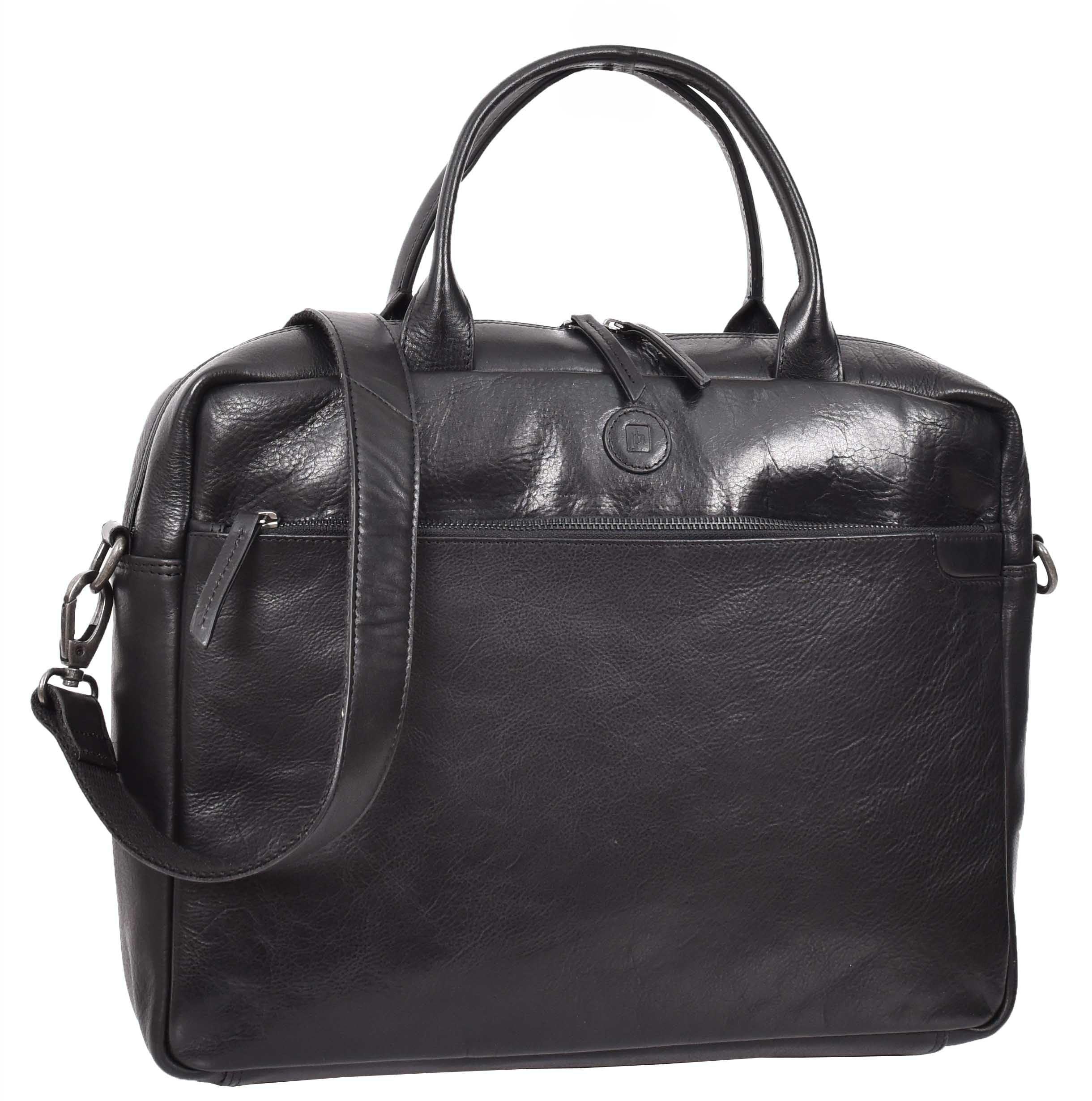 Lern-Laptop-Schultertasche - Schwarz