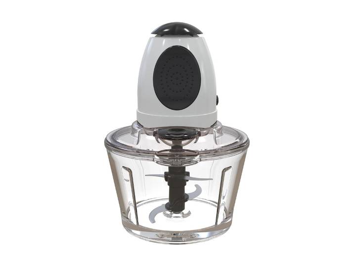 OHMEX Zerkleinerer OHM-CHO-7035 45047 l , schwarz-weiss (schwarz, weiß), B:24,6cm H:25,8cm T:18,2cm, Zerkleinerer, Zerkleinerer