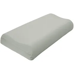 Traumschlaf Universal Bezug für Nackenstützkissen S-M, Höhe 7-10 cm | silber - grau