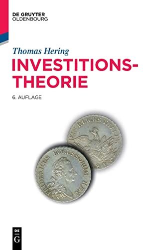 Thomas Hering - Investitionstheorie (Lehr- und Handbücher der Wirtschaftswissenschaft) - Preis vom 02.10.2026 23:42:20 h