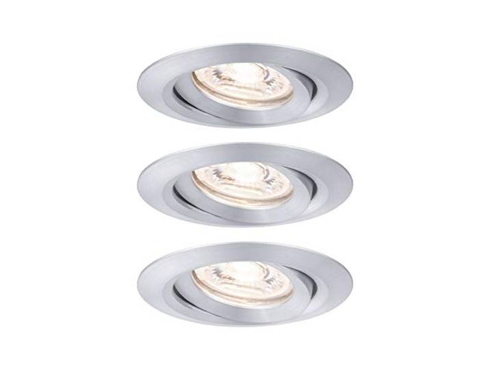 Spot encastré LED Paulmann Nova mini\, kit de 3 pièces\, orientable\, 2700K\, alu tourné
