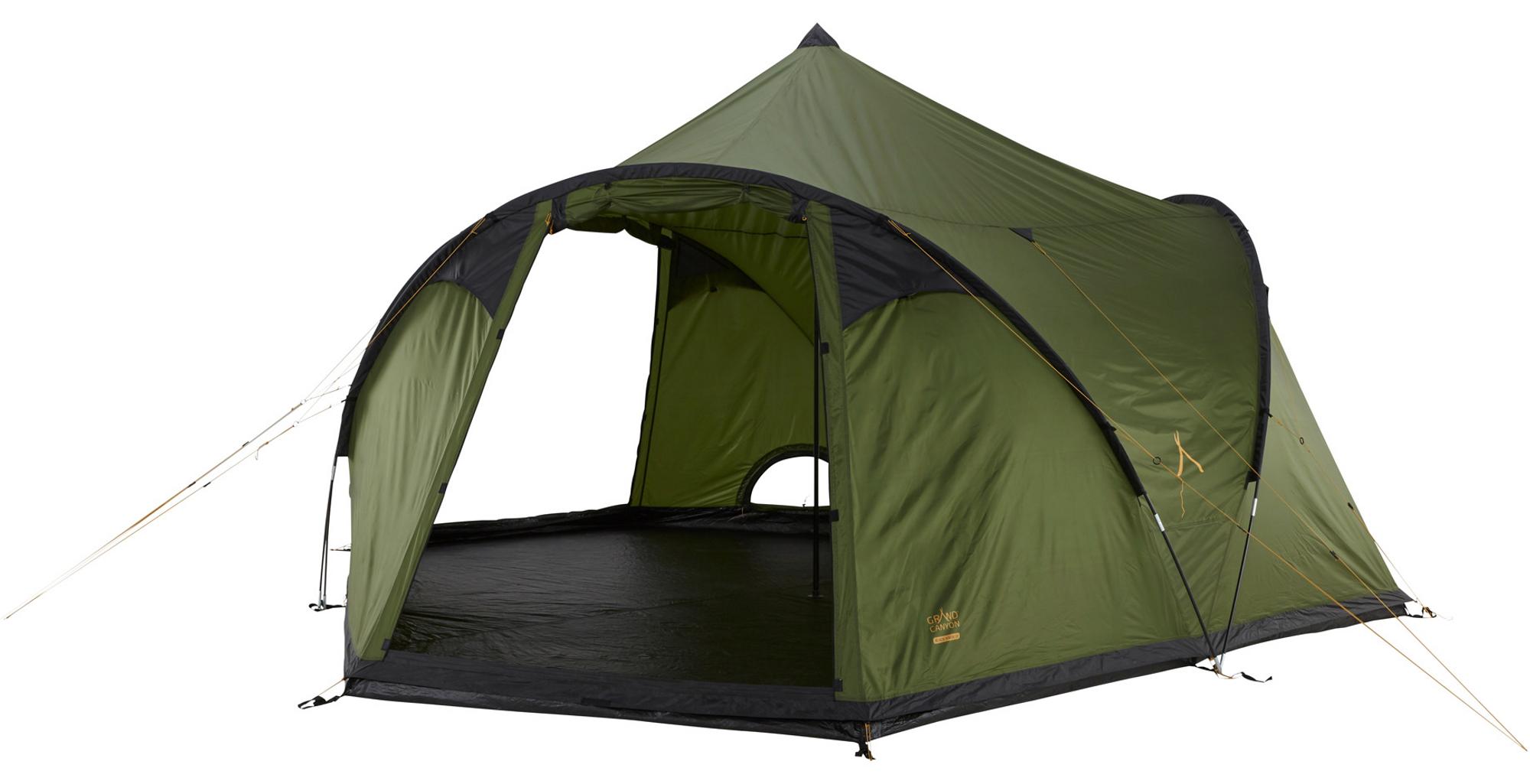 GRAND CANYON BLACK KNOB 10/ Gruppenzelt im neuen Tipi/Syle für 10 Personen/ mit 3 großen Eingängen/ Stehhöhe/ viel Platz und Stauraum/ für Gruppen/ Familien/ Festivals/ Camping/ Glamping