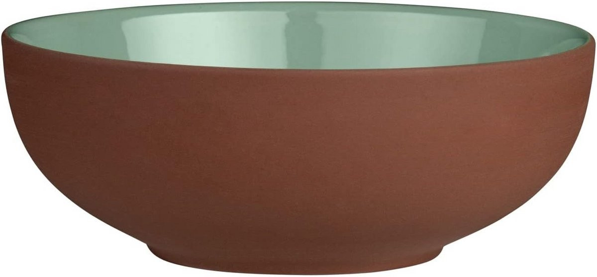 Groene keramische schaal van 580 ml voor salades of snacks