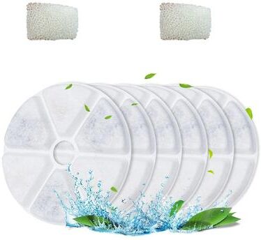 Uplift Essentials Smart Stainless Steel Pet Fountain With Transparent Viewing Window 6pcs Filter
