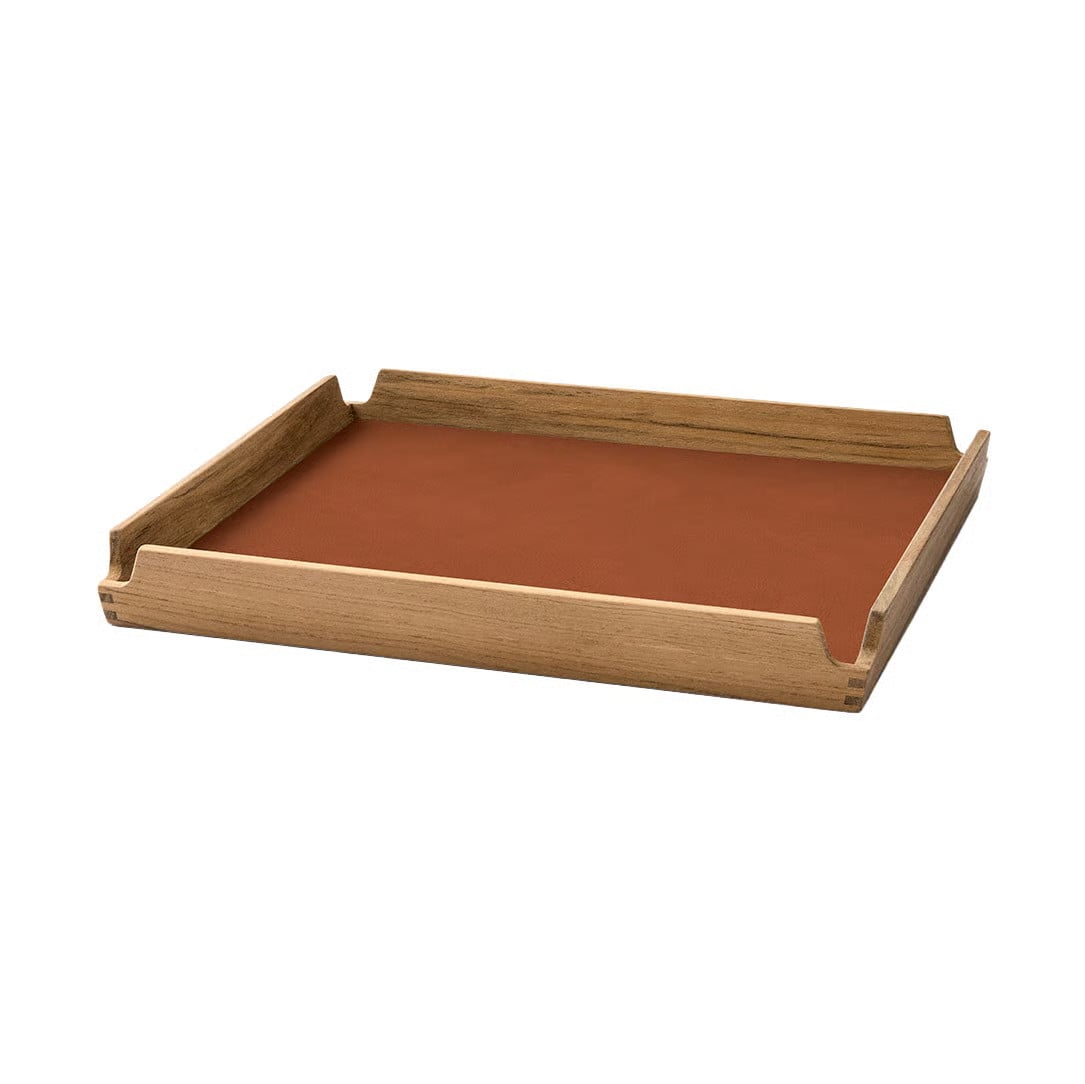 LIND DNA Airy teakhouten dienblad vierkant S Nupo nature