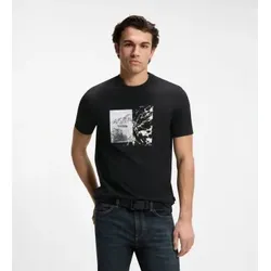 BOSS für Herren. 50566627 Motors T-Shirt schwarz (XL), Lässig, Baumwolle, Kurzarm