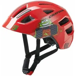 CRATONI Kinderhelm Maxster rot glanz, Größe 51-56cm in Truck/rot glanz Truck/rot glanz