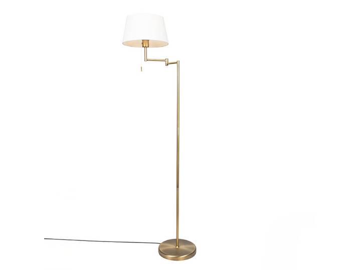 Lampadaire classique intelligent bronze avec blanc incluant WiFi