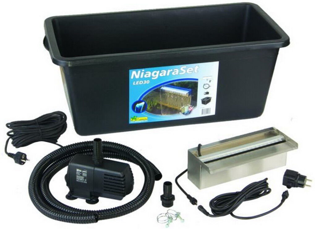 SET cascade design NIAGARA 30 LED + pompe Ubbink