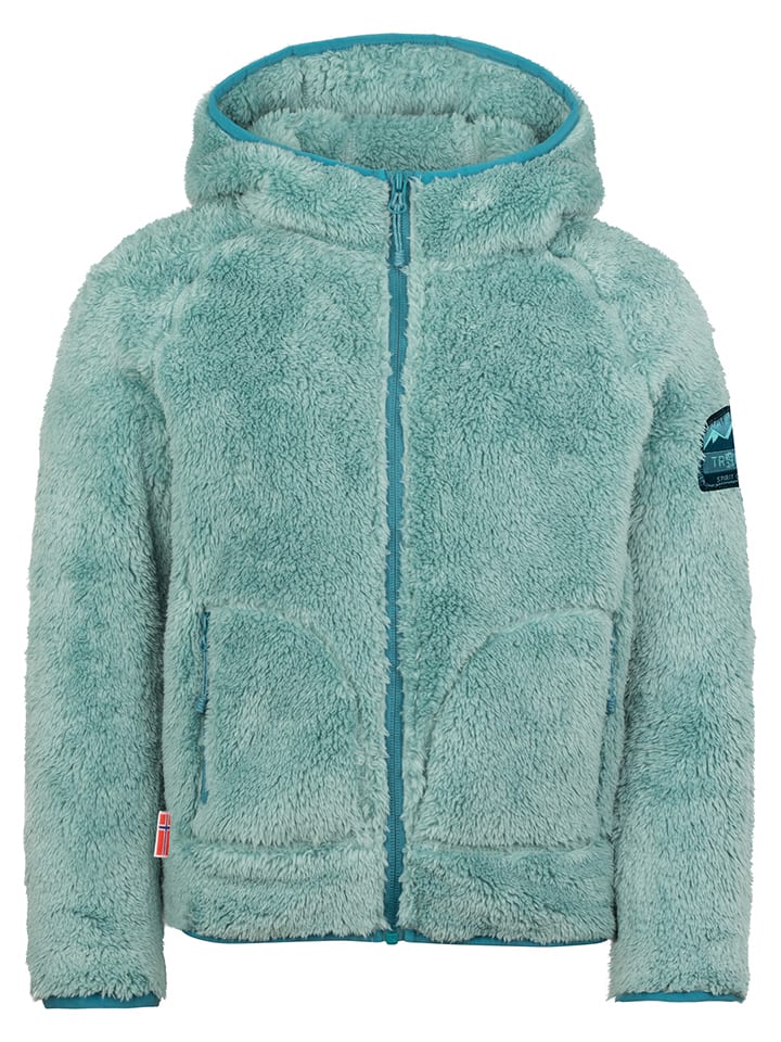 Trollkids Fleecejacke "Borgund" in Türkis - 152