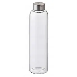 Borosilikatglasflasche Lt 1 M1934 mit Edelstahlverschluss und Dichtung, 6er-Packung