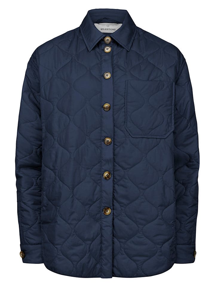 Milestone Steppjacke "Mamba" in Dunkelblau - 38