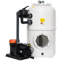 Sandfilteranlage Behncke Bühne3 500 mit Deluxe Plus 9 400 Volt Pumpe