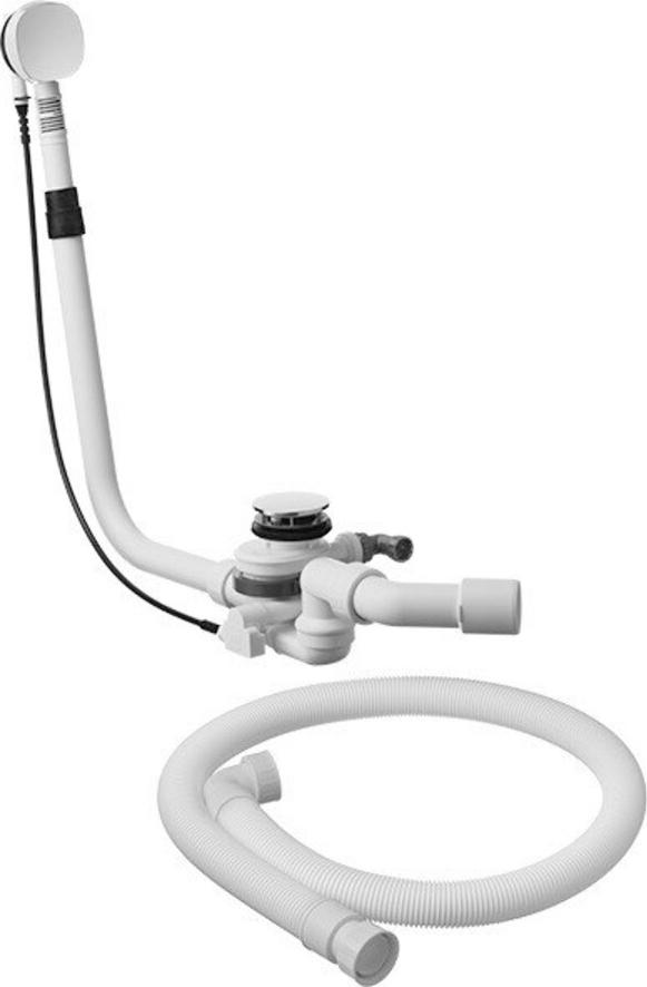 Duravit Mehrpreisposition f Abl/ÜL-Garnitur, m Bodenzulauf, chrom