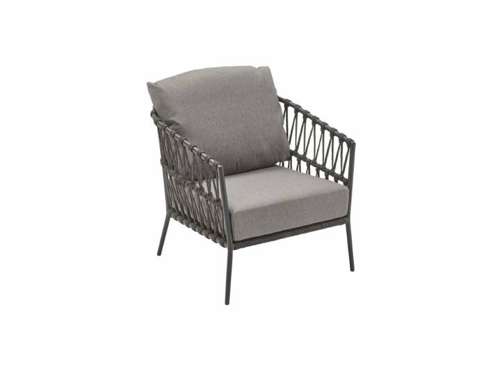 CASA DOMA Messina Loungesessel - Rope anthrazit Modern Country, Organic Modern