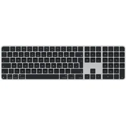 Apple Magic Keyboard with Touch ID and Numeric Keypad 2024 (DE, Kabelgebunden, Kabellos), Tastatur, Schwarz