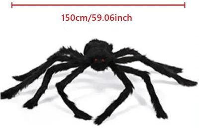 Uplift Treasures Giant Halloween Spider Indoor Outdoor Decoration 150cm