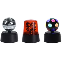 WellHome - Partylichter – Discokugel, rotierende Spiegelkugel und LED-Licht – AA-Batterie nicht im Lieferumfang enthalten