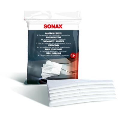 SONAX Poliertuch PolierVlies Tücher [15 Stk] 04222000