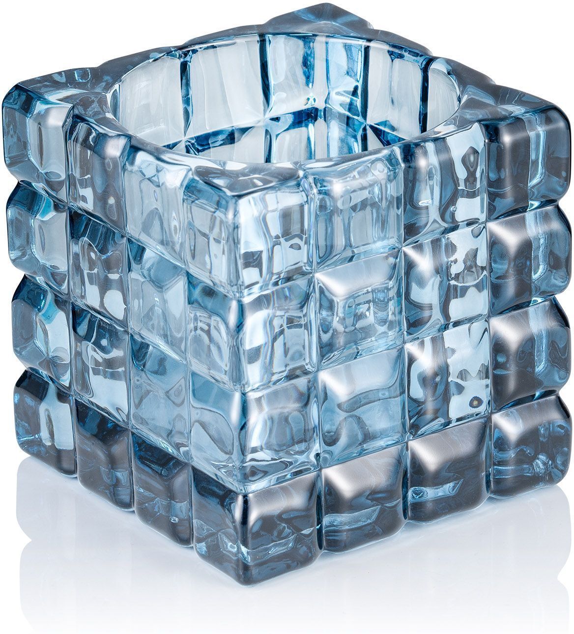 Tirolix Portacandela 9 x 9 cm Blu Cube