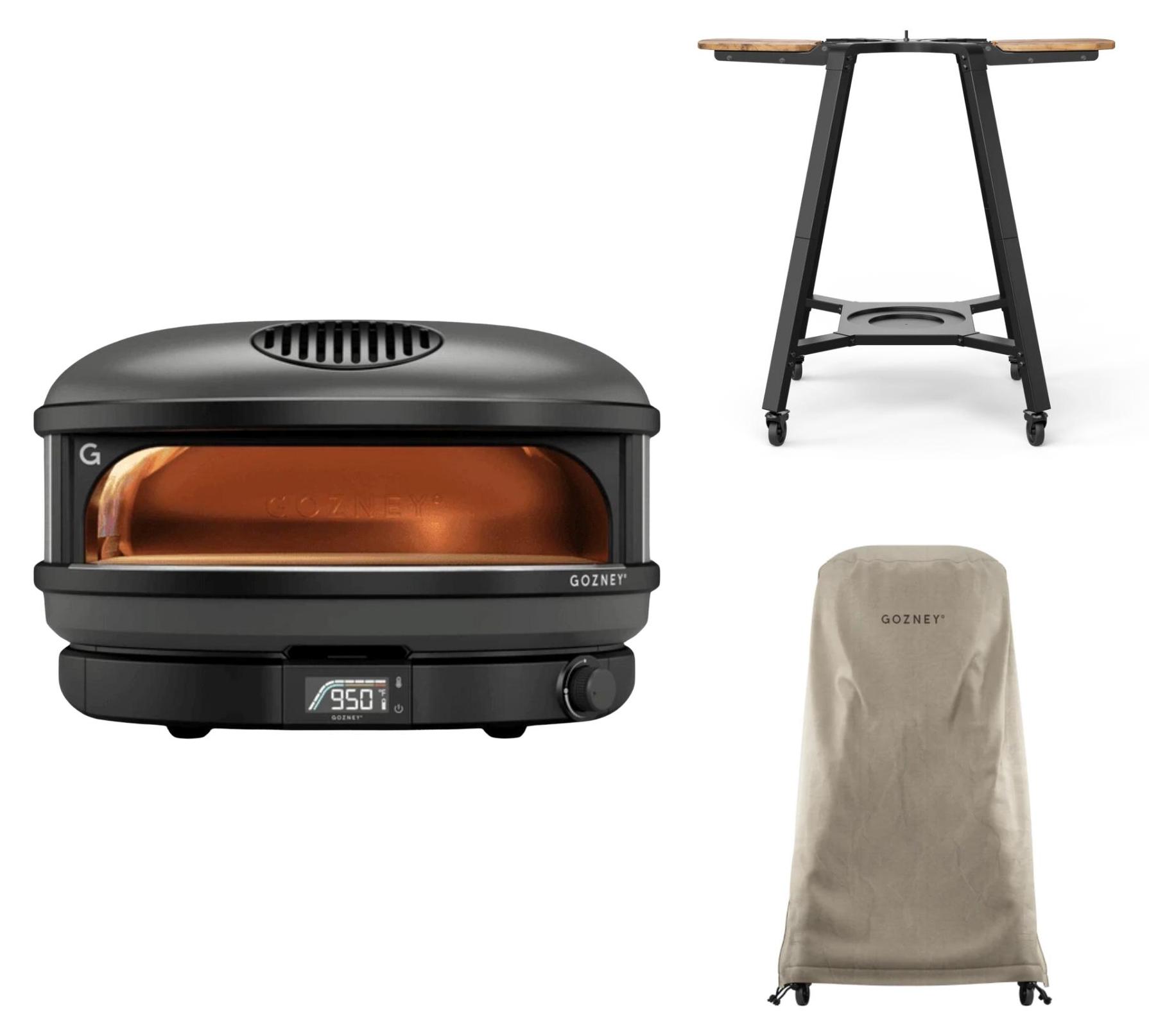 Gozney Arc XL Pizzaofen + Abdeckhaube lang + Stand Off Black