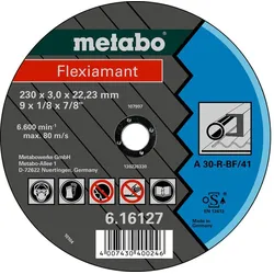 Metabo Flexiamant Stahl Trennscheibe, gerade Ausführung - 616127000