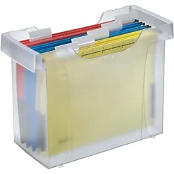 LEITZ Hängemappenbox Mini-Aktei Plus A4 frost Packung mit 2 Stück