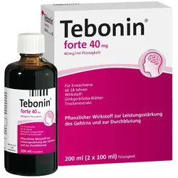 Tebonin forte 40mg 2X100 ml Flüssigkeit
