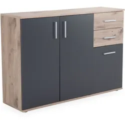 Kommode ALYSHA (BHT 120x84x35 cm) - grau - BHT 120x84x35 cm