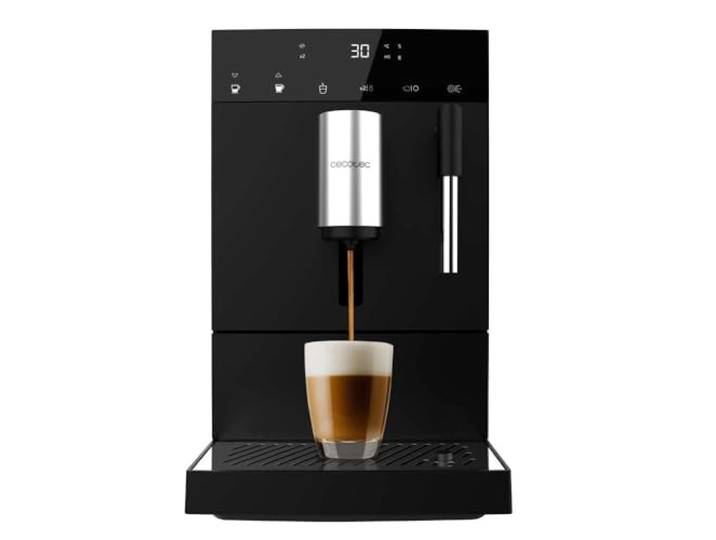 Cecotec Kaffeevollautomat Cremmaet Compact Steam, 1350 W, 19 Bar Thermoblock - System, Superautomatische Kaffeemaschine mit Dampferzeuger, 150 g Bohnenbehälter mit Mahlwerk und Wassertank
