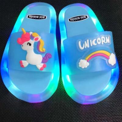 Inspired Living GlowStep Kids Light Up Unicorn & Animal Slippers blue1 34 35(insole 19.5cm)