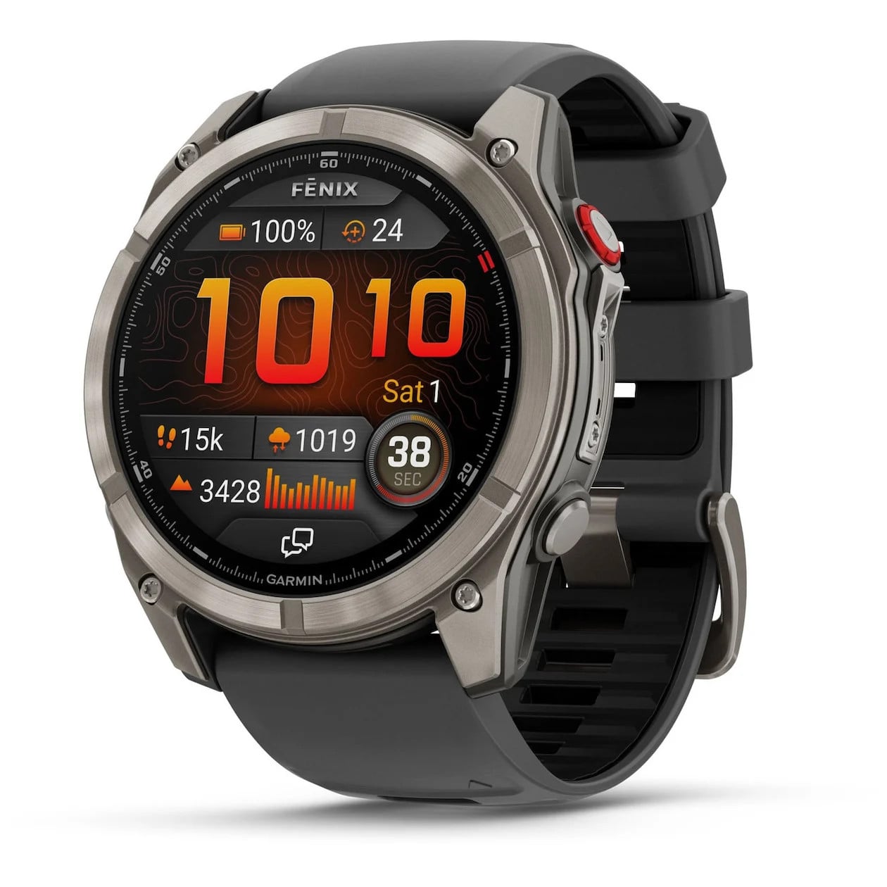 Garmin Fenix 8 Pro LTE 51 mm Smartwatch Grijs met AMOLED Touchscreen en GPS